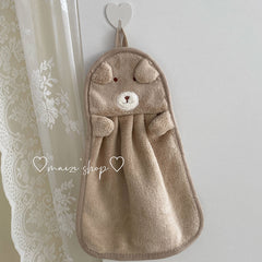 Towels Can Hang Coral Fleece Absorbent Towels To Wipe Face Bathroom Children - Otaj Gifts