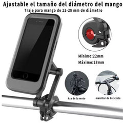 Motorcycle Phone Holder Waterproof Sensitive TPU Touch Screen 360° Rotation Bike Navigation Mount - Otaj Gifts