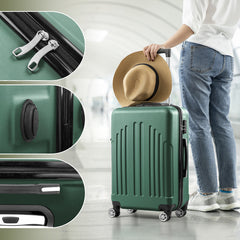 Vertical Stripe Four In One Suitcase - Otaj Gifts