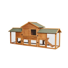 Oversized Rabbit Cage With 2 Running Spaces Small Animal Habitat - Otaj Gifts