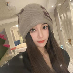 Women's Autumn And Winter Fashionable All-match Wool Knitted Hat - Otaj Gifts