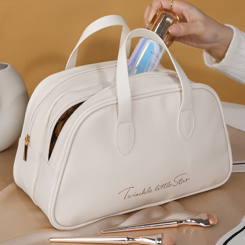 Leather Large Capacity Travel Toiletry Bag - Otaj Gifts