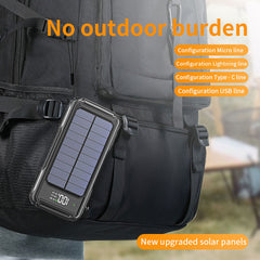 Solar Power Bank 20000mAh 4 USB Backup External Battery Charger For Cell Phone - Otaj Gifts