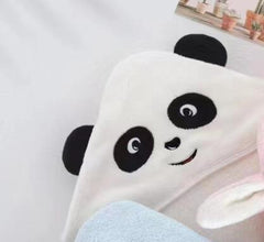 Coral Fleece Three-dimensional Cartoon Bath Towel Children Hoodie Cloak - Otaj Gifts