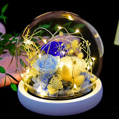Eternal Flower Rose Glass Cover Gift Box Gift - Otaj Gifts