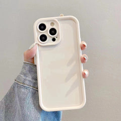 Fine Hole Solid Color Skin Feeling Thickened Protective Cover Phone Case - Otaj Gifts