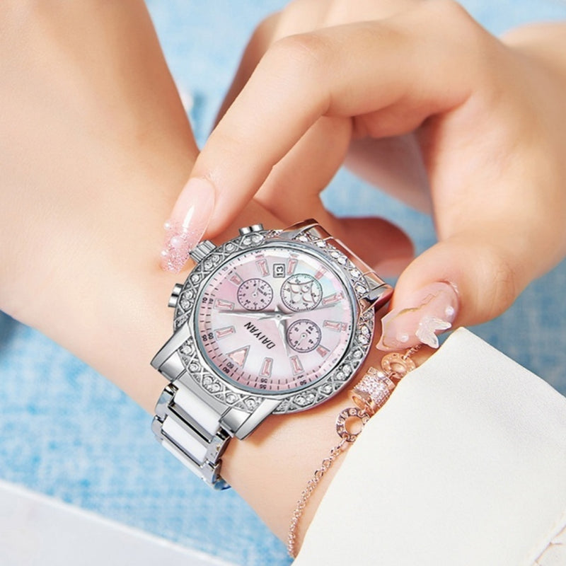 Fantasy Goddess Versatile Trendy Diamond Light Luxury Waterproof Multi-functional Women's Watch - Otaj Gifts