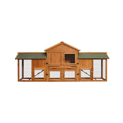 Oversized Rabbit Cage With 2 Running Spaces Small Animal Habitat - Otaj Gifts