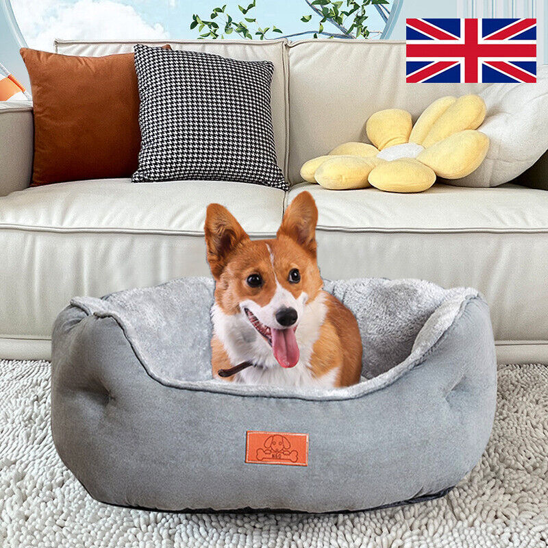 Dog Bed Cat Beds Soft Washable Fleece Puppy Cushion Warm Pet Basket Dog Bed - Otaj Gifts