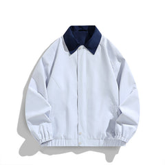 Pure Color All-matching Polo Collar Jacket Top - Otaj Gifts