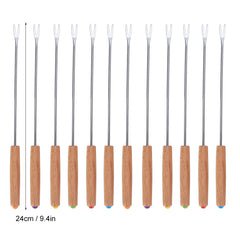 12Pcs Household Kitchen Stainless Steel Barbecue Fork Skewers Barbecue Kabob Needle BBQ Utensil - Otaj Gifts