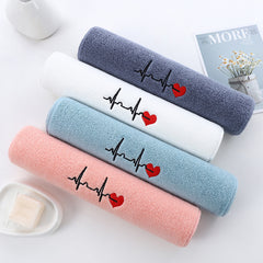 Thickened Absorbent Cotton Embroidered Towel - Otaj Gifts