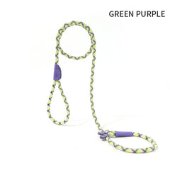 Dog Rope Pet Pulling Rope Puppy Strap Traction Rope Heavy Duty Belt Large Dog Leash Dog Collar Strap Dog Training Pet Harness Hands-Free Leash For Small Dogs Multicolor Pet Supplies - Otaj Gifts
