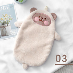 Hand Towels Can Be Hung Cartoon Absorbent Towels Bathroom Housework Cleaning - Otaj Gifts