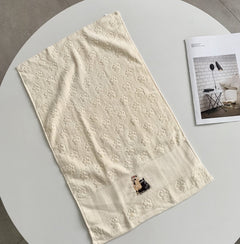 Dog Embroidery Water Absorbing Wash Towel - Otaj Gifts