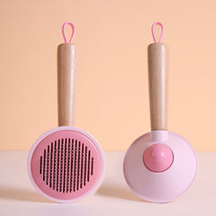 OneKey Pet Hair Remover Comb Pet Comb Grooming Brush Pet Hair Cleaner Brush Cat Shedding Brush Self Cleaning Slicker For Long & Short Hair Cats And Dogs - Otaj Gifts