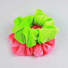 Fluorescent Color Updo Hair Ring Women's Flannel - Otaj Gifts