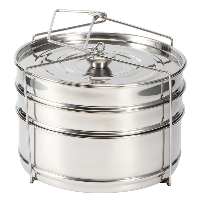 Stackable 3 Tier Stainless Steel Steamer Cooker Pot Set Cook Food Pressure Pot Accessories - Otaj Gifts