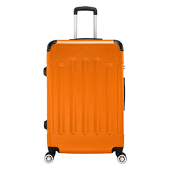 3-in-1 ABS Trolley Case 20 Inches, 24 Inches, 28 Inches Orange - Otaj Gifts