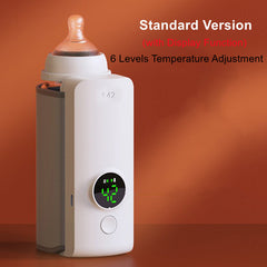 Portable Wireless Rechargeable Baby Bottle Warmer USB Charging And Heating Bag Portable Constant Temperature Milk Warmer Universal Bottle Insulation Sleeve - Otaj Gifts