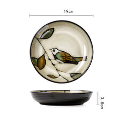 Japanese Ceramic Dishes Bowls Dishes Individuality - Otaj Gifts