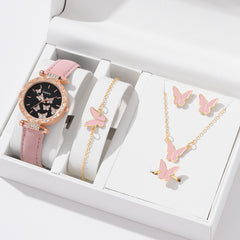 Women's Fashion Simple Butterfly Digital Belt Watch - Otaj Gifts