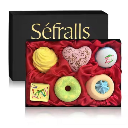 GIFT BOX Fragrance Bubble Bath Salt Set Long-lasting Refreshing Charming Bath Salt Fragrances Moisturizes Aromatic Bath Salt - Otaj Gifts