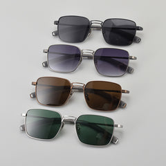 Pure Titanium Square Frame Double Beam Fashion Myopia Glasses For Men - Otaj Gifts