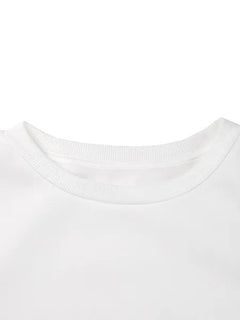 Women Basic Casual Pullover Spring Autumn Long Sleeve American Football Printed Round Neck - Otaj Gifts