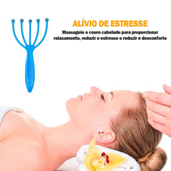 Head Massager Cafune Relaxing Balls Anti Stress Manual - Otaj Gifts