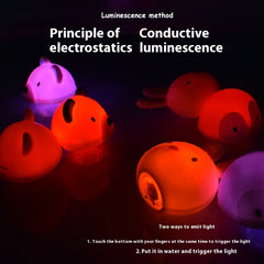 Induction Light-emitting Animal Floating Water Lamp Reticle Fish Catching Water Toys Children Baby Floating Bath Toys - Otaj Gifts