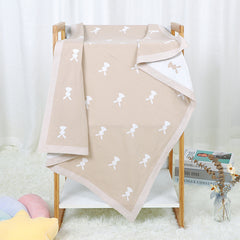 Baby Cartoon Knitted Cotton Cute Windproof Blanket - Otaj Gifts