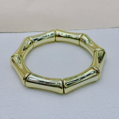 European And American Bamboo Tube Beads Women's Fashion Colored Beads Acrylic Bracelet - Otaj Gifts