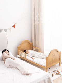 Pine Wood Baby Bed Multi-function with wheels - Otaj Gifts