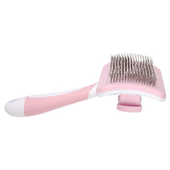 Self Cleaning Slicker Brush For Dogs, Cats Pets-One Click Cleaning Function-Gentle Effective Cat, Pet Dog Hair Remover-Dog Grooming Accessories For Small, Medium Large Dogs - Otaj Gifts