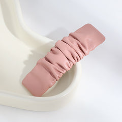 Leather Barrettes Pleated Solid Color Simple Temperamental All-match - Otaj Gifts