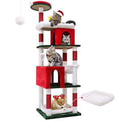 72 Inch Christmas Cat Climbing Rack - Otaj Gifts