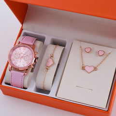 Ladies Graduated Belt Watch Jewelry Set - Otaj Gifts