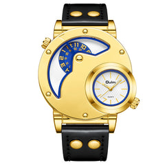 Gold Multi-functional Exaggerated Dial Watch For Men - Otaj Gifts