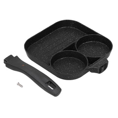 3 in 1 Egg Frying Pan Non Stick Fried Egg Cooker Steak Sausage Cooking Pan for Kitchen Use - Otaj Gifts