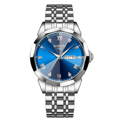 Quartz Men's Steel Strap Watch Luminous Waterproof - Otaj Gifts