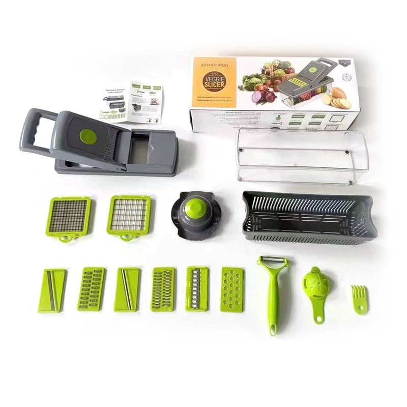 15PCS Multifunctional Food Chopper Vegetable Dicer Cutter for Home Kitchen Supplies - Otaj Gifts