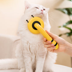 Little Bee Pet Needle Comb Cat Comb One Button Washing Artifact Pet Comb Hair Removal Pet Washing Brush Little Bee Pet Hair Removal Brush Comb - Gentle And Effective Grooming Tool For Dogs And Cats - Otaj Gifts