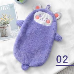 Hand Towels Can Be Hung Cartoon Absorbent Towels Bathroom Housework Cleaning - Otaj Gifts
