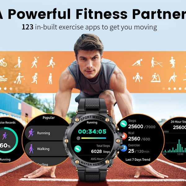 Large Screen Disc Smart Watch For Men - Otaj Gifts