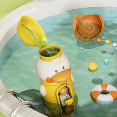 New Cute Duck Elephant Baby Shower Bath Toys Children Water Play Spinner With Suction Cup Waterwheel Games For Kid Bathroom - Otaj Gifts
