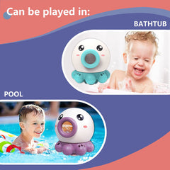 Octopus Fountain Bath Toy Water Jet Rotating Shower Bathroom Toy Summer Water Toys Sprinkler Beach Toys Kids Water Toys - Otaj Gifts