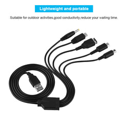 5 in 1 Charger USB for Nintendo NDS Ll  XL 3DS Wii U PSP Multi Function Charging Cable - Otaj Gifts