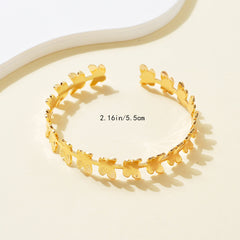 Metal Twist Geometric Knot Winding Hollow Open-end High-grade Light Luxury Personality Fashion Ladies' Bracelet - Otaj Gifts