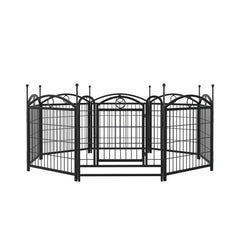 Dog Playpen Indoor 24 Inch 8 Panel Metal Dog Playpen - Otaj Gifts